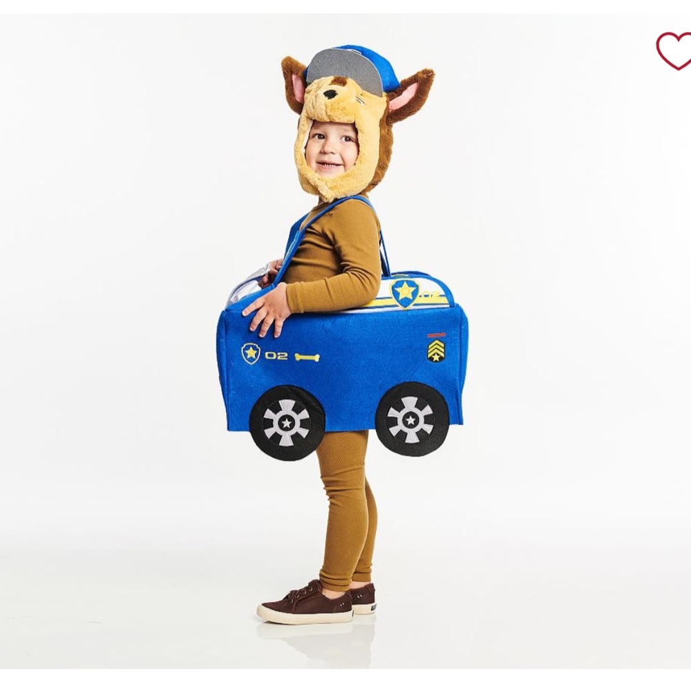Pottery Barn Kids Blue Plush Police Pup Costume Car